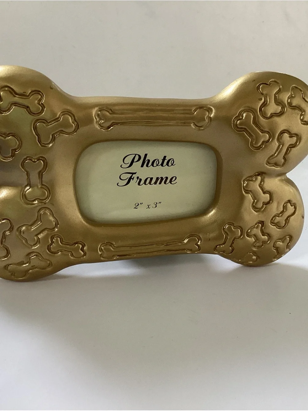 Resin Gold Bone-Shaped Photo Frame - 2